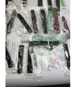 Mixed Lot of 22 Watch Straps and 1 Buckle by Hirsch