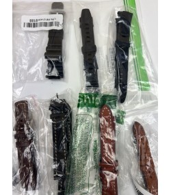 Mixed Lot of 22 Watch Straps and 1 Buckle by Hirsch
