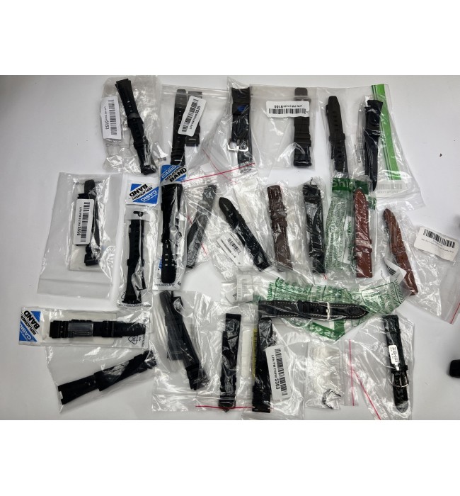 Mixed Lot of 22 Watch Straps and 1 Buckle by Hirsch
