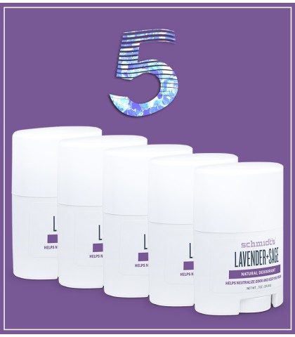 5 Promo Pack Lavender+Sage Travel Size
