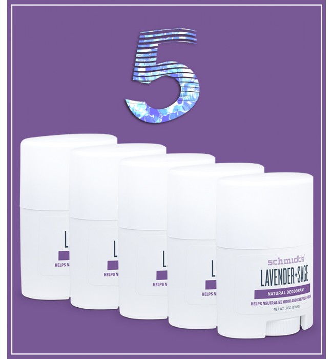 5 Promo Pack Lavender+Sage Travel Size