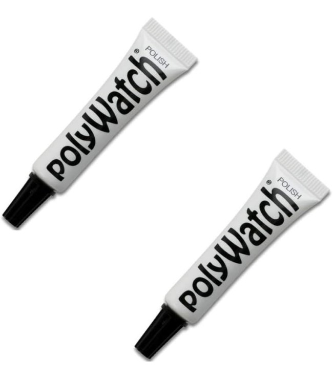 PolyWatch Полиращ инструмент за премахване на драскотини от пластмасови часовници - Комплект от 2