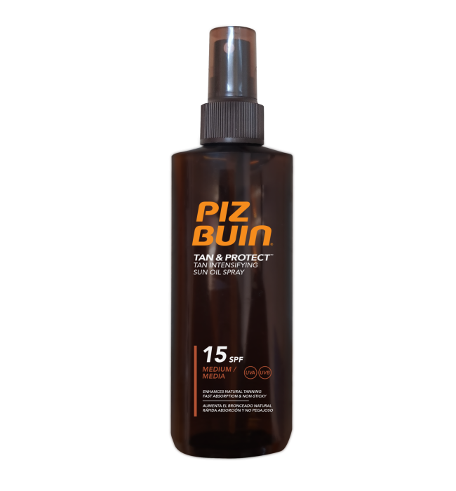 PIZ BUIN Tan&Protect Интензивна слънцезащитна спрей SPF 15 150 мл.