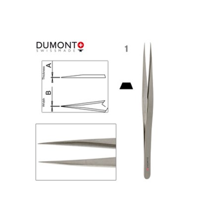 Dumont Dumoxel #1 Tweezers Antimagnetic Steel 120mm Swiss Watchmaker Tool