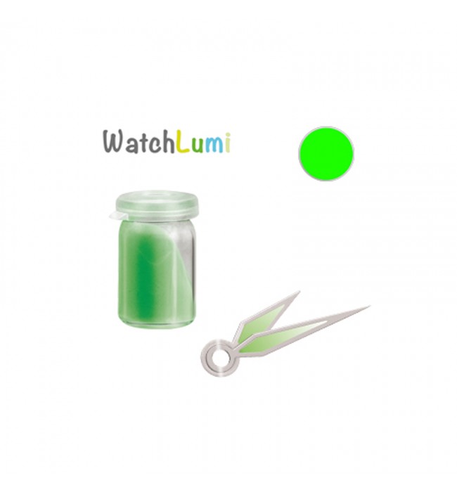 Luminous paste Siluma green for watches hands 2gr