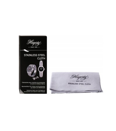 Hagerty Stainless Steel Cleaning Cloth for Watches, Jewelery 100 % cotton