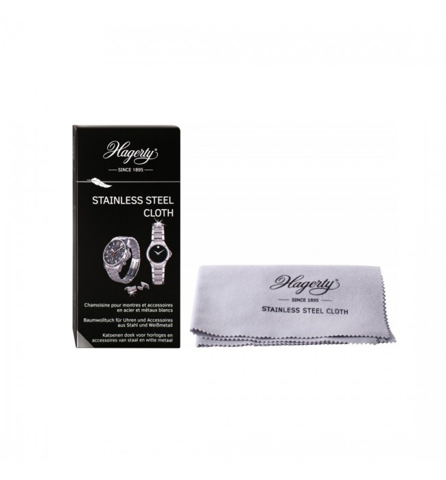 Hagerty Stainless Steel Cleaning Cloth for Watches, Jewelery 100 % cotton