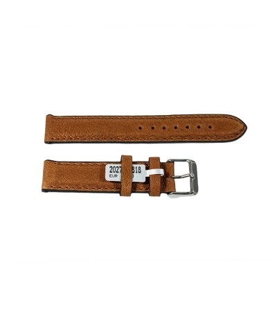 Camel Bison watch brown leather strap 18mm