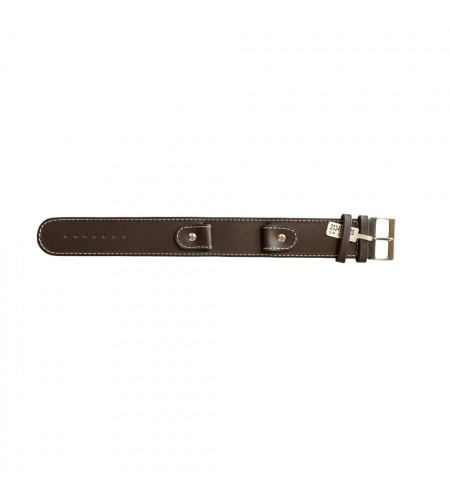 Cowhide brown strap with high steel ...