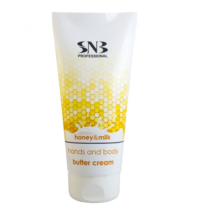 SNB Professional HONEY & MILK Hands and Body Butter cream 200 ml