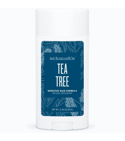 Schmidt's Natural Deodorant, Tea Tree Sensitive Skin Stick 96 gr. (3.25 oz)