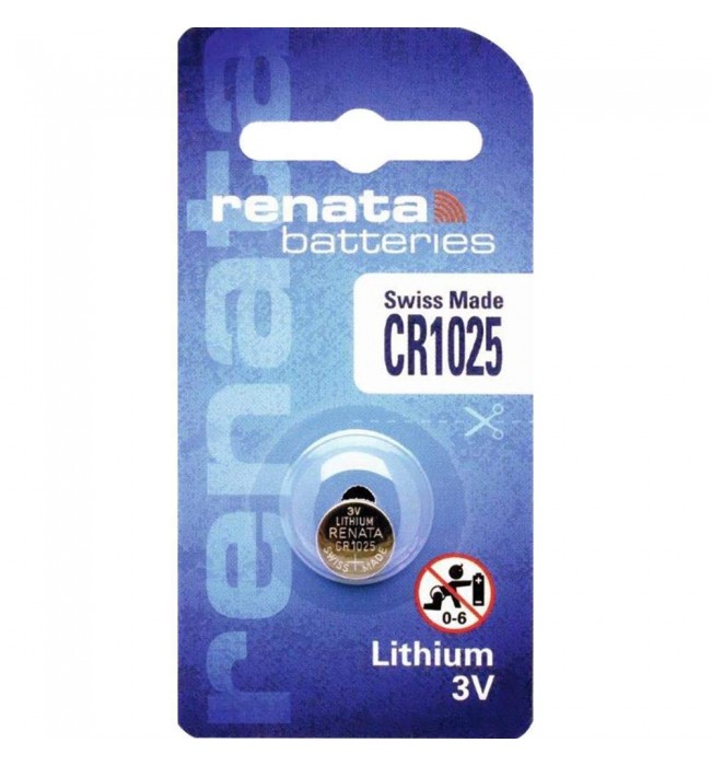 1 x Renata 1025 Swiss Made Lithium Coin Cell Battery