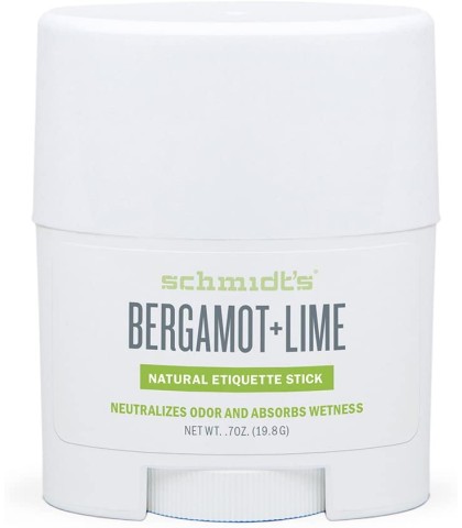 Schmidtβs Deodorant Bergamot + Lime stick (travel size) 19.8g