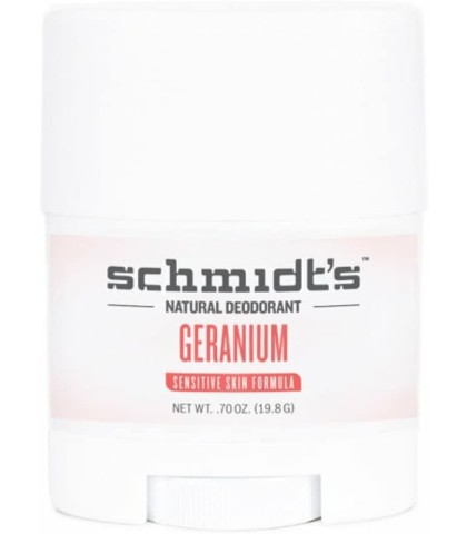 Schmidtβs Deodorant Geranium Flower stick travel size 19.8g 0.7 oz