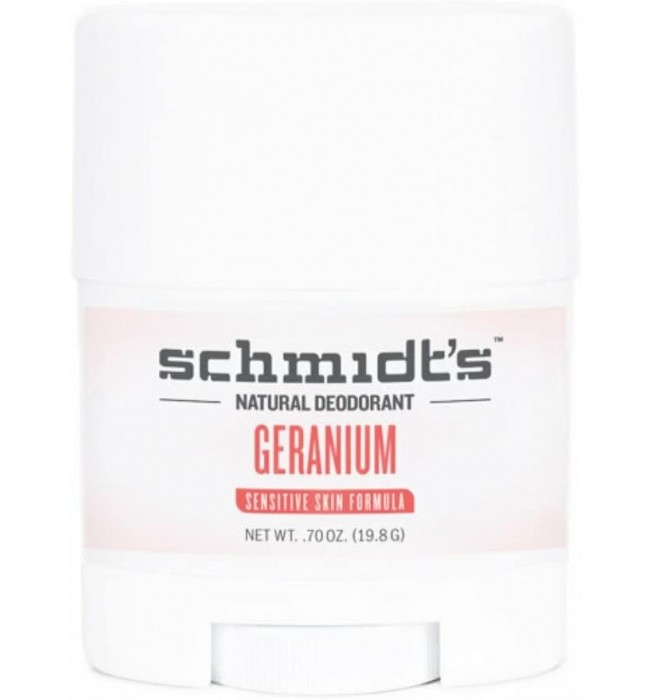 Schmidt’s Deodorant Geranium Flower stick travel size 19.8g  0.7 oz