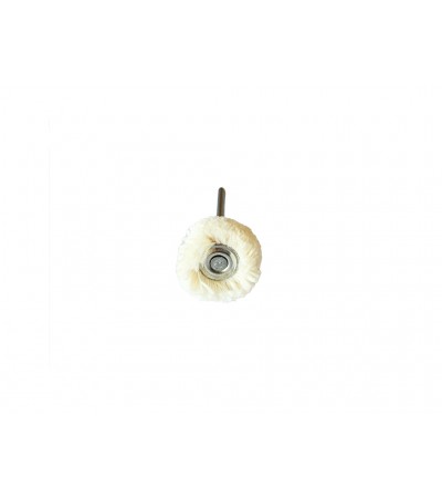 Round Cotton Soft Miniature Polishing Brushes, Mounted 21mm