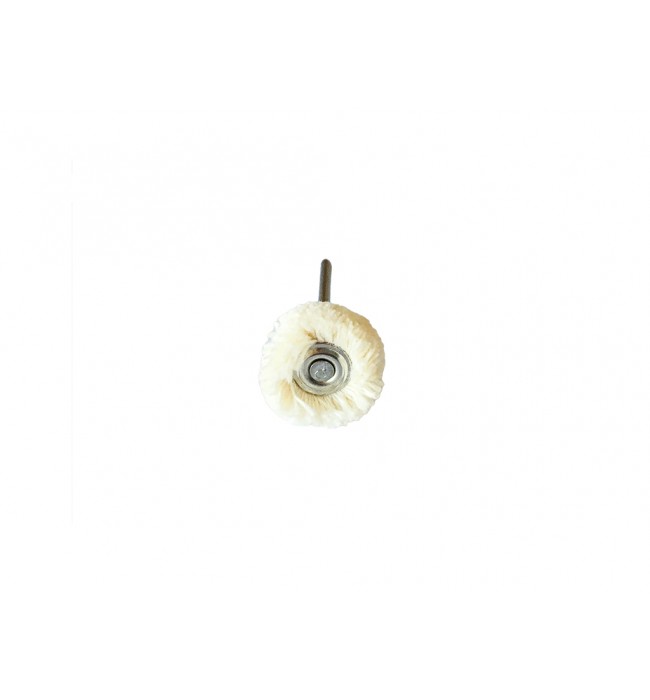 Round Cotton Soft Miniature Polishing Brushes, Mounted 21mm