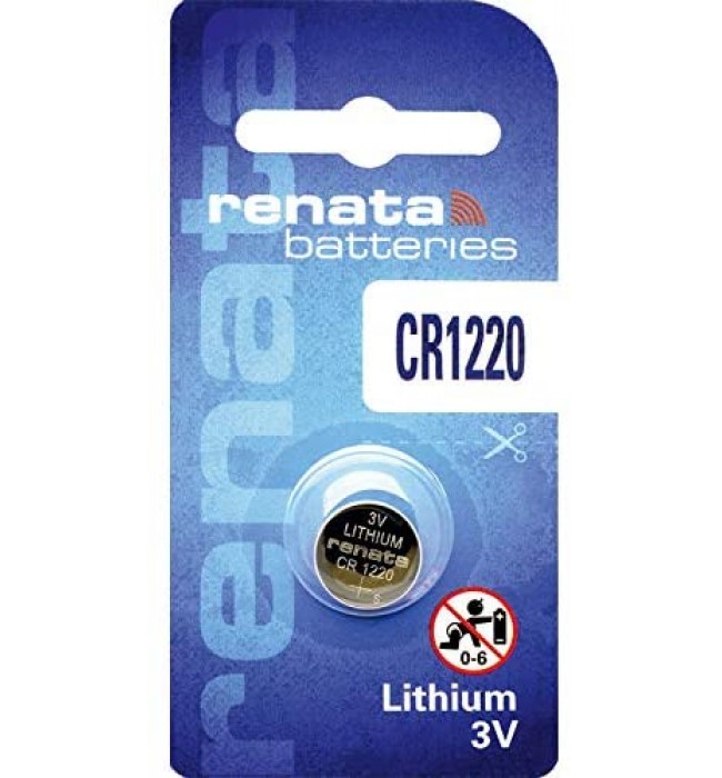 Renata #CR1220 Lithium Coin Battery