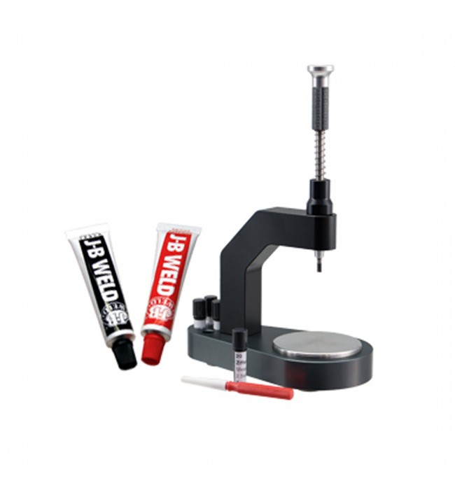 Dial milling device tool replacing the dial feet on a dial watchmakers