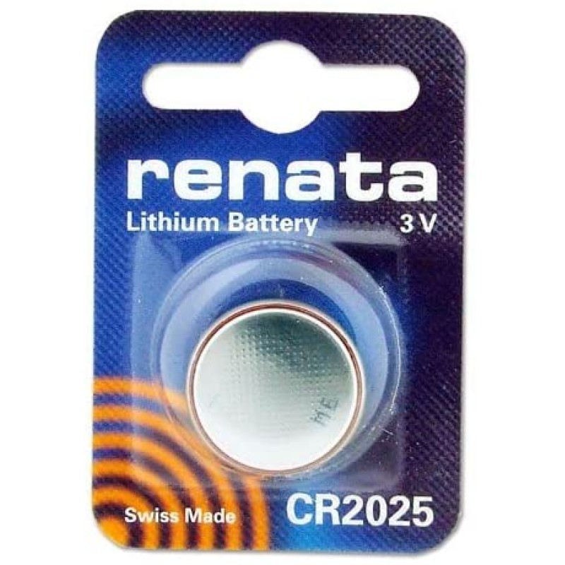 Литиева монетна батерия Renata CR2025 3V Литиева монетна батерия Renata CR2025 3V