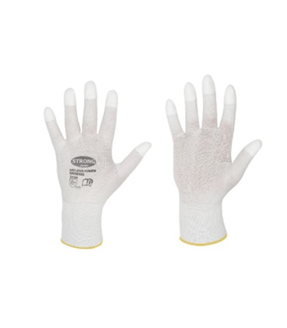 Work gloves with PU fingertips for goldsmiths and watchmakers for polishing S