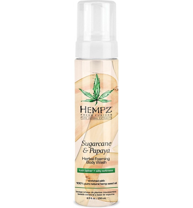 Hempz Sugarcane Papaya Herbal Foaming Body Wash 250ml