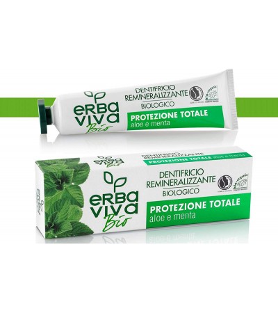 Erba Viva Bio Organic Toothpaste with Aloe Vera and Mint 75 ml