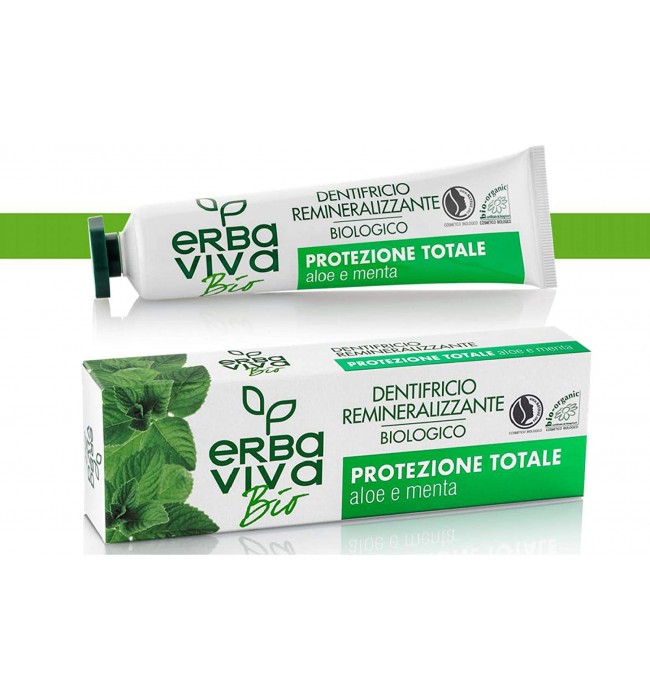 Erba Viva Bio Organic Toothpaste with Aloe Vera and Mint 75 ml