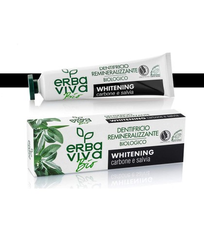 Erba Viva BIO - Organic Toothpaste with charcoal and sage 75 ml