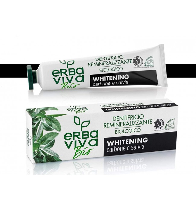 Erba Viva BIO - Organic Toothpaste with charcoal and sage 75 ml
