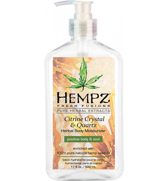 Hempz Fresh fusions citrine crystal & quartz herbal body moisturizer 500ml