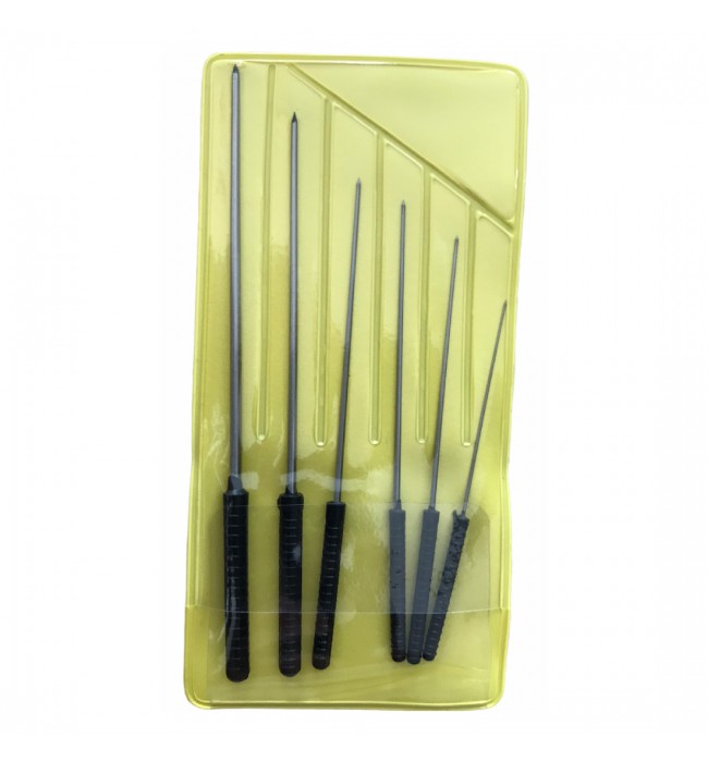 Boley smoothing broaches assortment 6pcs in pack