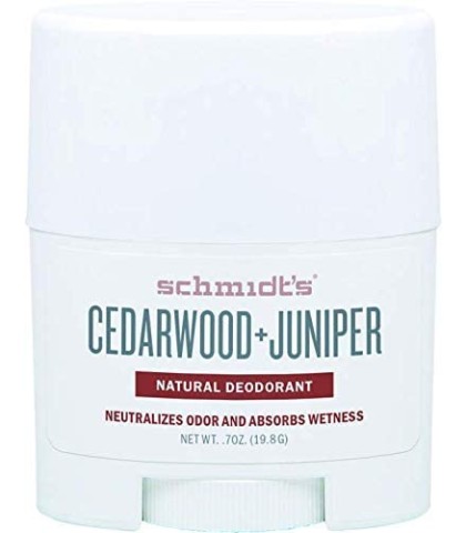 Schmidtβs Deodorant: Cedarwood + Juniper stick travel size 19gr