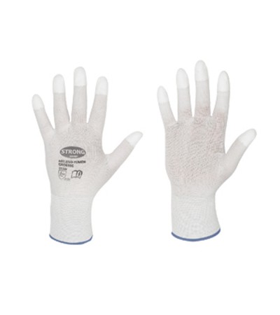 Work gloves with PU fingertips for goldsmiths and watchmakers for polishing L