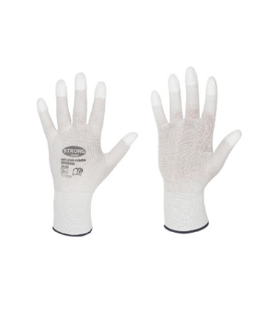 Work gloves with PU fingertips for goldsmiths and watchmakers for polishing M