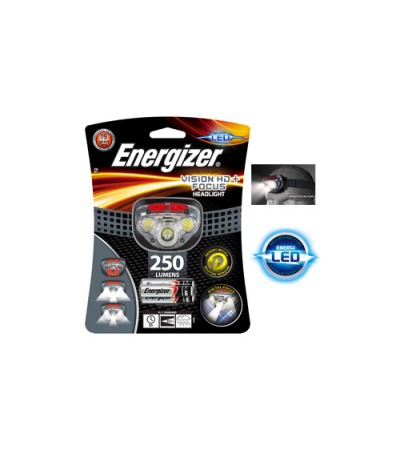 Energizer Head Torch, Vision HD Focus Headlight, Batteries Included