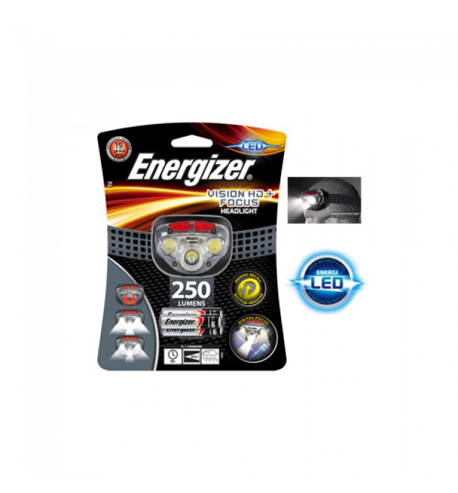 Energizer Head Torch, Vision HD Focus Headlight, Batteries Included