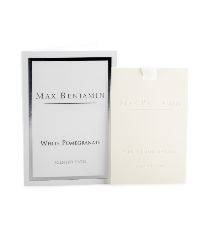 White Pomegranate Luxury Scented Card Max Benjamin