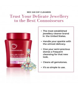 Connoisseurs Delicate Jewellery Cleaner cleaning solution for gold, silver, semi-precious stones & pearls 236 ml