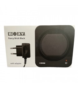 Boxy Fancy Brick black watch winder box for one watch combinable with adapter