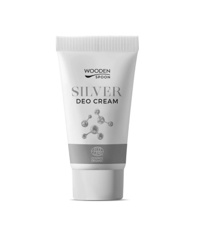 Organic Certified Silver Deo Cream, 40 ml, Wooden Spoon