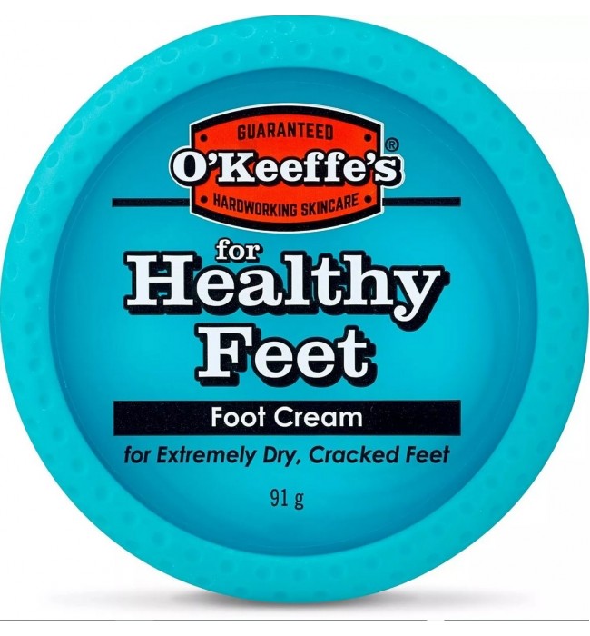 O’Keeffe’s Healthy Feet Foot Cream – Extremely Dry, Cracked Feet – Jar