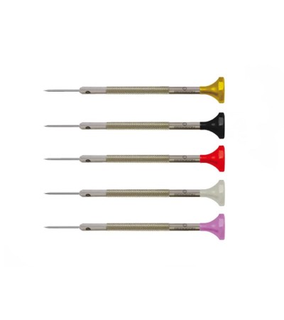 Bergeon 30081-P05 set of 5 stainless steel screwdrivers