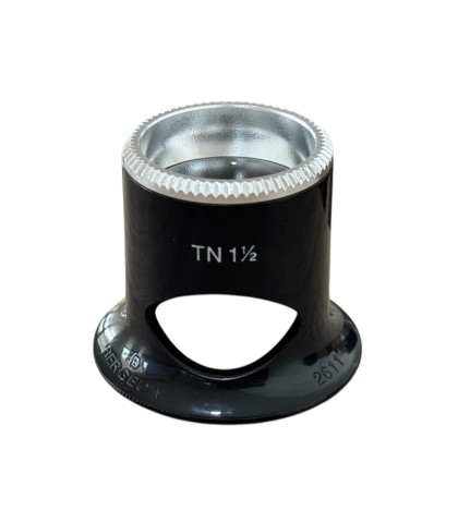 Bergeon 2611-TN 6.7x watchmaker eyeglasses loupe with hole 1.5