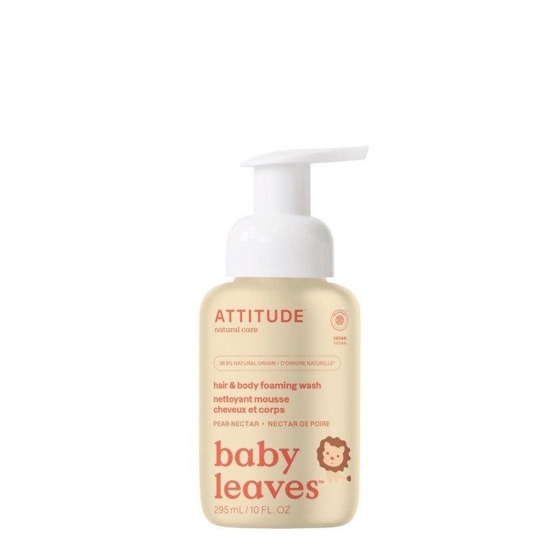 Baby Leaves - 2in1 Foaming Wash, Pear Nectar, ATTITUDE Baby Leaves - 2in1 Foaming Wash, Pear Nectar, ATTITUDE