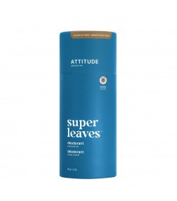 ATTITUDE Super Leaves, Plastic-Free Deodorant, Unscented