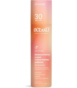 ATTITUDE Oceanly PHYTO-SUN Tinted, Shimmer Face Sunscreen Cream SPF 30