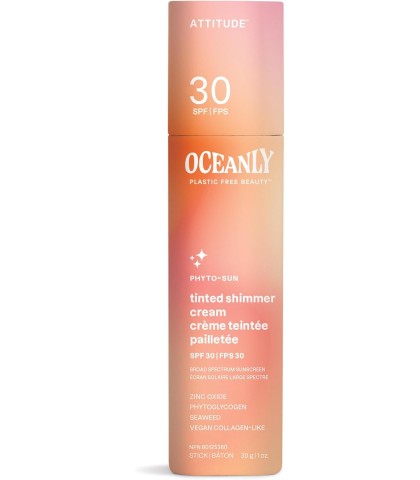 ATTITUDE Oceanly PHYTO-SUN Tinted, Shimmer Face Sunscreen Cream SPF 30