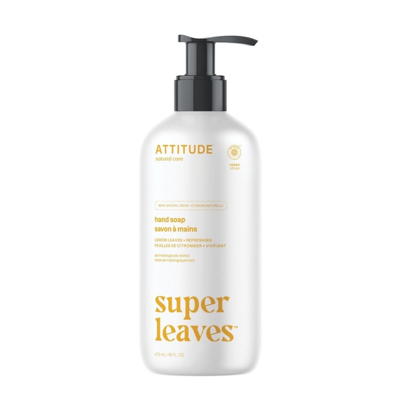 ATTITUDE Super Leaves Liquid Hand Soap, Lemon Leaves ATTITUDE Super Leaves Liquid Hand Soap, Lemon Leaves