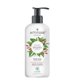 Liquid Hand Soap, Red Vine Leaves and Pomegranate, Super leaves, ATTITUDE